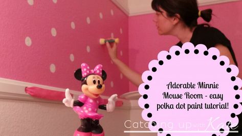 Minnie Mouse Room Tutorial Minnie Mouse Crib Set, Minnie Mouse Room, Frozen Girls Room, Minnie Mouse Bedroom Decor, Minnie Mouse Room Decor, Room Tutorial, Disney Themed Bedrooms, Room Diy Decor, Minnie Mouse Bedding