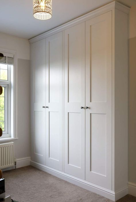 Shaker Wardrobes, Bedroom Built Ins, Burton On Trent, Bedroom Built In Wardrobe, Bedroom Cupboards, Wardrobe Door Designs, Diy Wardrobe, Build A Closet, Bedroom Closet Design