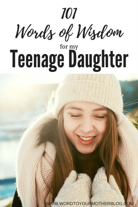 I think all mothers of teenage girls get a little stressed and scared when our girls start to grow up. It's natural that we want to give them all the advice we can! I wrote 101 Words of Wisdom for my Teenage Daughter hoping that my own teenage daughter would follow my advice! Teenage Affirmations, Raising Teenagers Humor, Parenting Daughters, Raising Teenagers, Parenting Girls, Raising Girls, Parenting Boys, Video Love, Parenting Teenagers