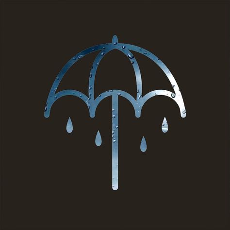 Bmth Umbrella, Bmth Tattoo, Logo Punk, Bring Me The Horizon Lyrics, Umbrella Logo, Umbrella Tattoo, Cute Emo Guys, Band Quotes, Oliver Sykes