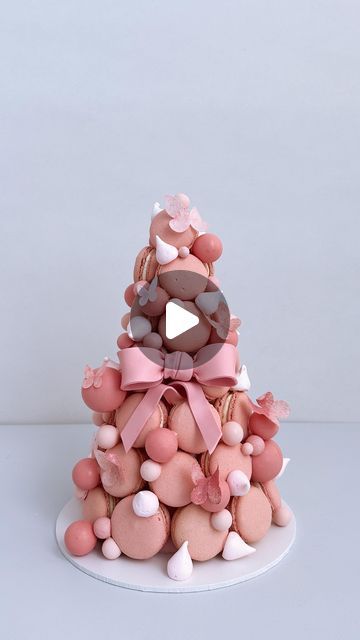 Macaron Tower Cake, Macaron Tree, Macarons Tower, K Cake, Macaroon Tower, Macaroon Cake, Chocolate Cone, Macaron Tower, October 15