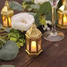 Lamp Centerpieces, Battery Operated Lamps, Moroccan Lantern, Mini Lanterns, Style Marocain, Led Pillar Candle, Tealight Candles, Moroccan Lanterns, Flickering Lights