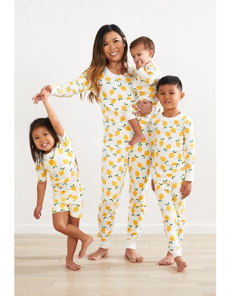 Lemons Family Matching Pajamas | Hanna Andersson Family Matching Pajamas, Long Johns Pajamas, Family Pjs, Adult Pajamas, Christmas Clothes, Toddler Accessories, Best Pajamas, Cotton Pajamas, Long John