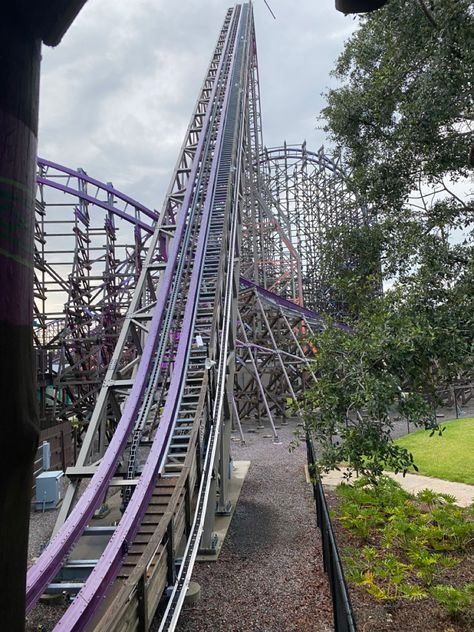 rollercoasters, busch gardens florida, tampa bay, sunny, fun, summer, theme parks, friends, picspo, inspo, tracks, purple, iron gwazi, Iron Gwazi, Coaster Aesthetic, Sour Aesthetic, Busch Gardens Tampa, Roller Coasters, Busch Gardens, Garden Park, Summer Theme, Bucket Lists