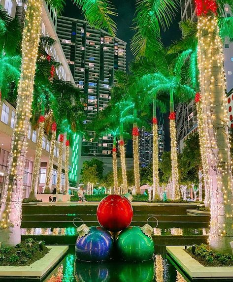 Stay Salty Florida™ on Instagram: “Christmas Eve vibes from Brickell, Miami FL☀️R🌴DA . . Photo credit @brickell_living #staysaltyflorida #miamilifestyle #miami #miamibeach…” Miami Christmas, Brickell Miami, Stay Salty, Miami Fl, Miami Beach, Photo Credit, Miami, Florida, Christmas