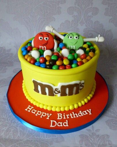 Mnm Cake, M&m Cake, Fondant Cakes Birthday, Different Types Of Cakes, Basketball Cake, Gravity Cake, Candy Cakes, Sour Candy, Types Of Cakes