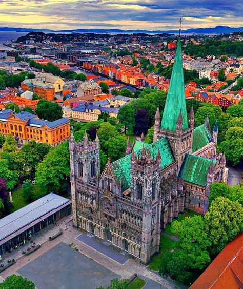 Nidaros Cathedral, Trondheim, Color Painting, Amazing Architecture, Landscape Photos, Wedding Card, Cologne Cathedral, Have You Ever, Photography Inspiration