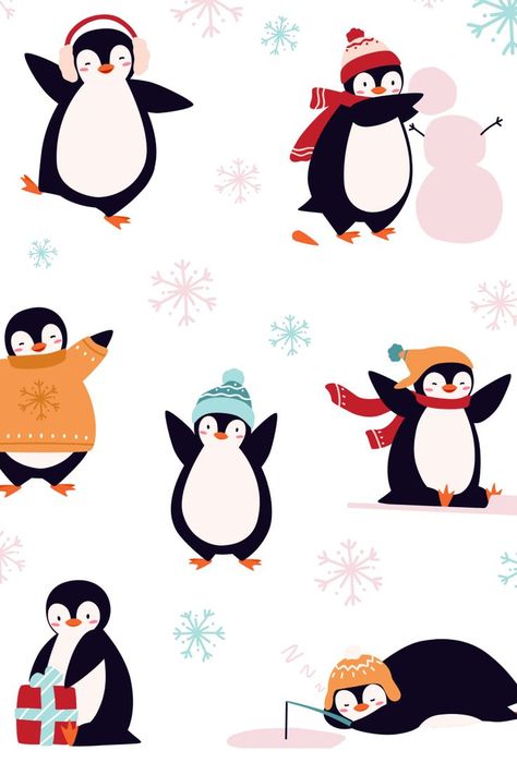 Penguin pattern art snowman penguin drawing snow background aesthetic wallpaper winter background wallpapers Snow Background Aesthetic, Christmas Penguin Wallpaper, Winter Aesthetic Drawing, Winter Phone Backgrounds, Snowman Background, Drawing Snow, Phone Paper, Penguins Christmas, Penguin Wallpaper