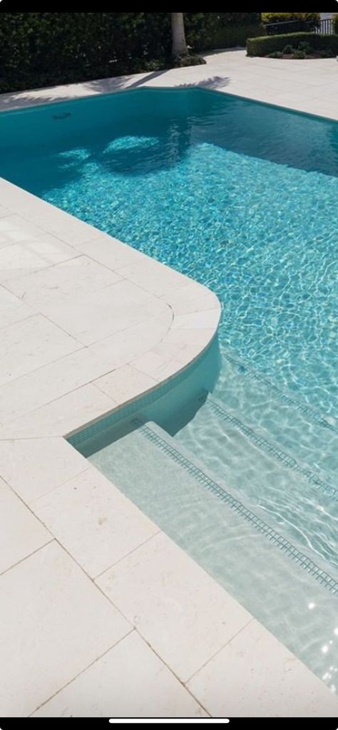 White Plaster Pool, Pool Quartz Plaster Colors, Ice White Sandblasted Marble Pool Deck, French Gray Pool Plaster, White Gunite Pool, White Pool Plaster, Grey Plaster Pool, Pool Scapes, Pool Colours