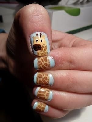 :)) Giraffe Nails, Do It Yourself Nails, A Giraffe, Nails Polish, Nail Paint, Creative Nails, Mani Pedi, Love Nails, Nail Art Design