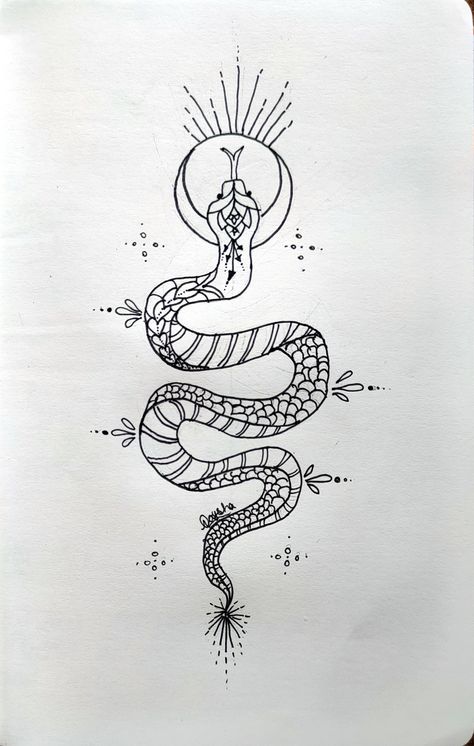 Snake Doodle, Ocd Brain, Aesthetic Snake, Snake Sketch, She Shack, Branch Drawing, Snake Drawing, Ink Doodles, Easy Doodle