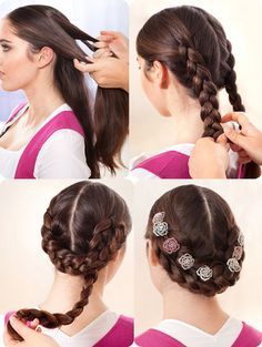 Dirndl Hair, German Hairstyle, Historical Hairstyles, Undercut Long Hair, Straight Blonde Hair, Open Hairstyles, Medium Long Hair, Hairstyle Gallery, Undercut Hairstyles