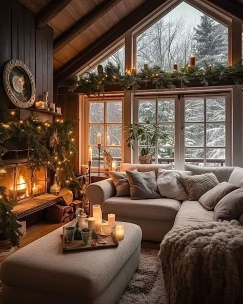 Cottage Cozy Decor, Kitchen Living Rooms, Cabin Addition, Addition Ideas, Interior Design Per La Casa, Cottage Living Rooms, Cottage Interior, Casa Container, Dream Cottage