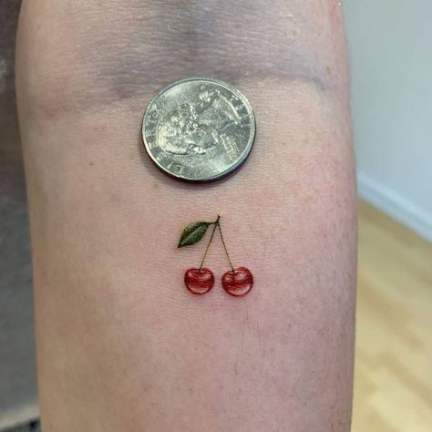 Cherry Tattoo Design, Tattoo Best Friends, Las Vegas Tattoo, Tattoo Cherry, Cherry Tattoo, Vegas Tattoo, Cherry Tattoos, Cute Halloween Makeup, Aries Tattoo