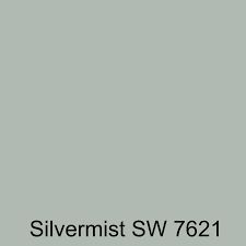 Silver Mist SW7621 in Den Farmhouse Paint Colors, Hidden Potential, Living Room Redo, Silver Mist, Farmhouse Paint, Painted Trays, Paint Color Schemes, Favorite Paint Colors, Interior Paint Colors