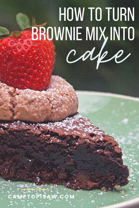 How To Turn Brownie Mix Into Cake | Chocolate Cake Recipe Brownie Mix Into Cake, Cake Mix Muffins, Cake Mix Desserts, How To Make Brownies, Zero Hour, Chocolate Torte, Simple Birthday Cake, Types Of Cakes, Chocolate Cake Mixes