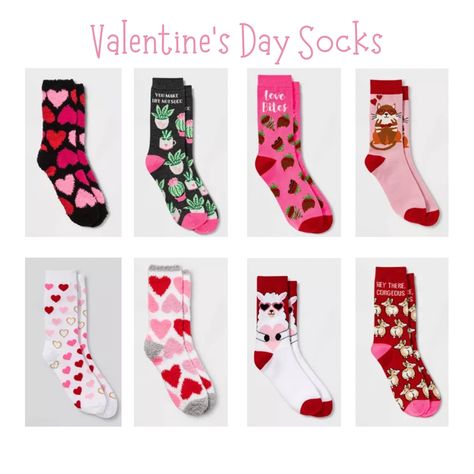 Valentine Socks, Valentines Socks, Target Finds, Cozy Socks, Valentines For Kids, Designer Socks, Puppy Love, The Cutest, Valentine's Day