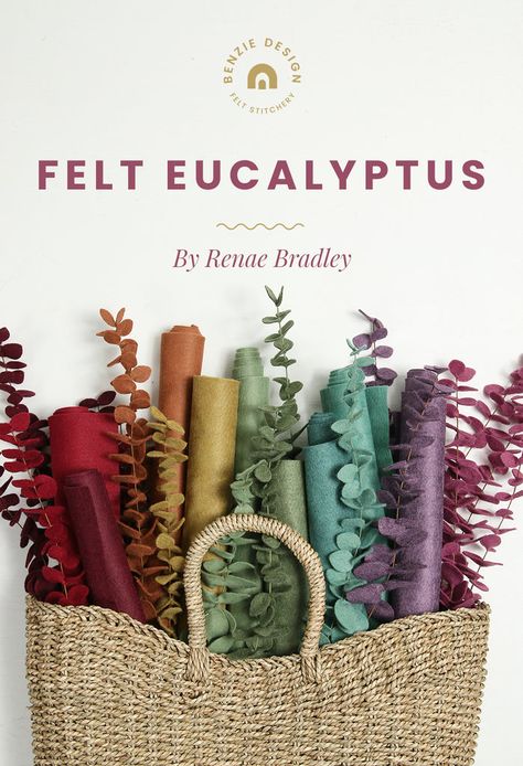 Felt Eucalyptus Felt Eucalyptus Diy, Eucalyptus Diy, Eucalyptus Stems, Wool Felt Fabric, Felt Flowers Diy, Dried Eucalyptus, Freezer Paper, Wet Felt, Felt Decorations