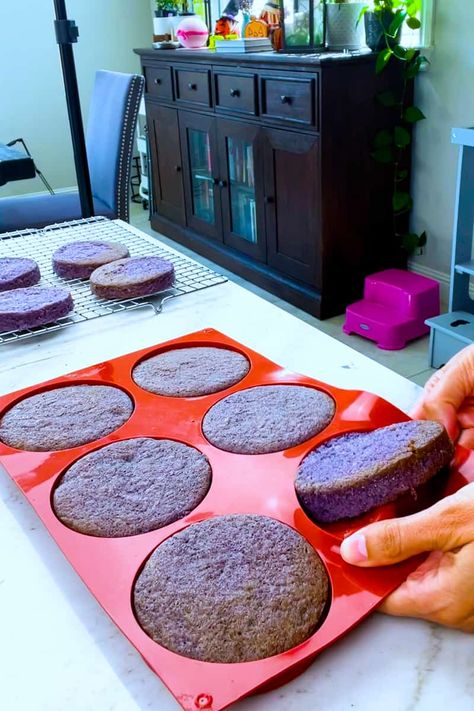 How I bake Mini Cakes in a Silicone Mold Cake Mold Recipes, Mold Recipes, Flat Cakes, Mini Cake Pans, Tiny Cakes, Cupcake Tray, Bake Cakes, Bake A Cake, Silicone Molds Baking