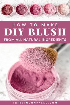 Blush Diy Make Up, Diy Face Powder Recipes, How To Make Your Own Makeup, How To Make Blush, How To Make Foundation At Home, How To Make Makeup, Diy Blush, Diy Natural Makeup, Diy Beauty Products