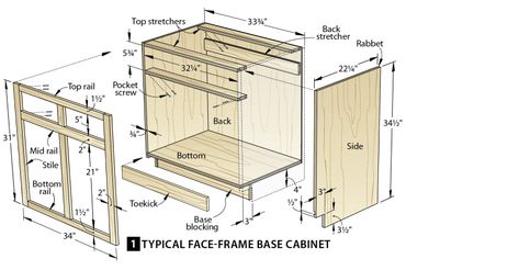 Cabinets Drawing1 Diy Kitchen Cabinets Build, Kitchen Cabinet Dimensions, Kitchen Cabinet Plans, Building Kitchen, Building Kitchen Cabinets, Cabinet Faces, Room Bookshelf, Kitchen Base Cabinets, Cabinet Plans