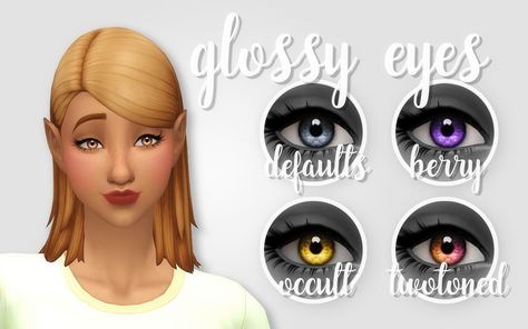 alexiskennon on Tumblr Clare Siobhan, Sims 4 Nails, Glowing Skin Makeup, Sims 4 Hair Male, Sims 4 Cc Eyes, Sims 4 Traits, Sims 4 Cas Mods, Glossy Eyes, Sims 4 Mm Cc