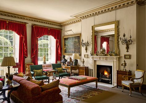 Clarence House, photographed by Will Pryce for the Country Life Picture Library Robert Kime, Clarence House, North Park, Dream Living, Winter Flowers, Life Pictures, English Countryside, Drawing Room, Picture Library