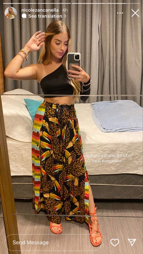 Look Reggae, Ootd Inspo, Outfit Aesthetic, Look Alike, Daily Look, New Girl, Look Fashion, Party Outfit, Maxi Skirt