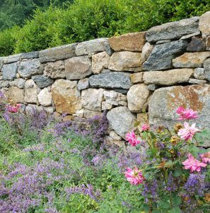 A Celebration of Natural Stone: Why I Love Stone Walls - Use Natural Stone Stone Entryway, Stone Walls Garden, Stone Fence, Entry Gate, Snowy Woods, Stone Landscaping, Stone Retaining Wall, Natural Stone Wall, Outdoor Stone