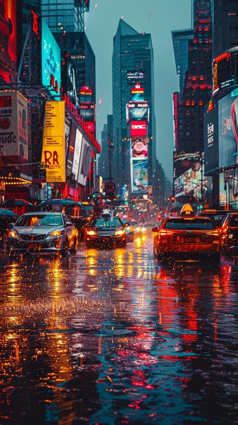 "Rainy City Lights: Glowing signs and headlights reflect on the wet streets of a bustling #urban night. #citylife #rainyday #brightlights #nightscene #artificialintelligence #streetphotography #techart #stockcakestock ⬇️ Download and 📝 Prompt 👉 https://stockcake.com/i/rainy-city-lights_697630_1026672" Urban Night Photography, Rainy City Night, Night Life Photography, City Night Lights Aesthetic, City Lights Landscape Night, Night Town City Lights, City Rain, Night Rain, Rainy City