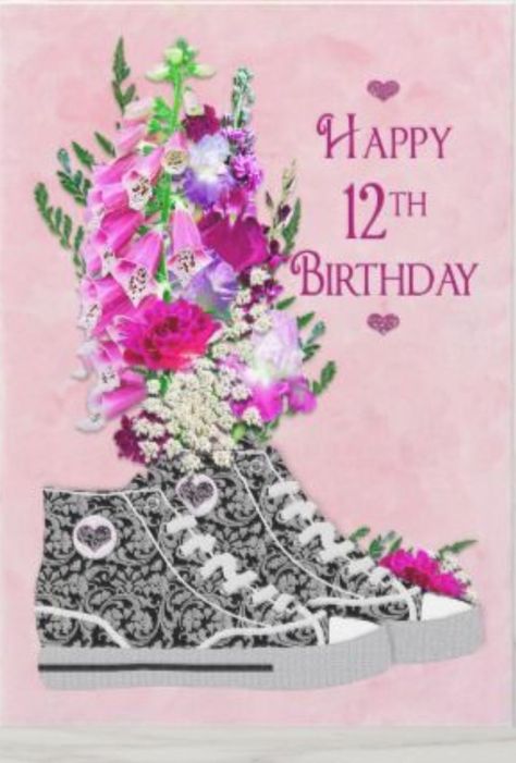 Happy Birthday 18th Girl, Happy 18th Birthday Girl, Happy 12th Birthday, Happy Birthday 18th, Happy Christmas Day, Happy 13th Birthday, Card Flowers, Flowers Card, 13th Birthday Parties