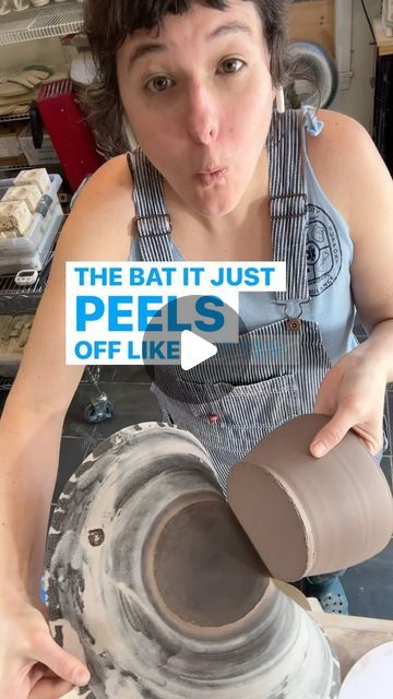 KEENE pottery on Instagram: "Such a time saver! I can now throw my pots with a thinner bottom and not lose any clay with the wire tool. So exciting! Also- any potters in Fishtown need some underlayment? I bought a whole roll, which is enough for 80 lifetimes 🤣 

#potterystudio #studiohack #pottery #roofunderlayment #wheelthrown #handmade #ceramicart #wheelthrownpottery #wheelthrownceramics #shortcut" Throwing Clay Ideas, Throwing Inspiration, Rap Studio, Clay Wheel, Throwing Clay, Clay Inspo, Pottery Projects, Pottery Lessons, Wheel Thrown Ceramics