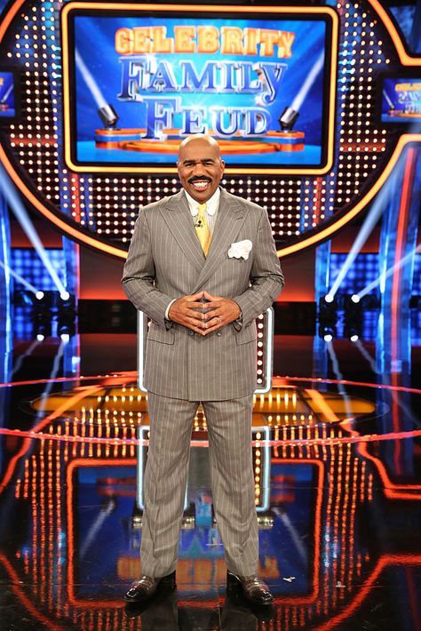 The West Virginia native counts his blessings every day. Steve And Marjorie Harvey, Family Feud Questions And Answers, Family Feud Questions, Steve Harvey Family, Marjorie Harvey, Katt Williams, Black Dude, Celebrity Families, Family Feud