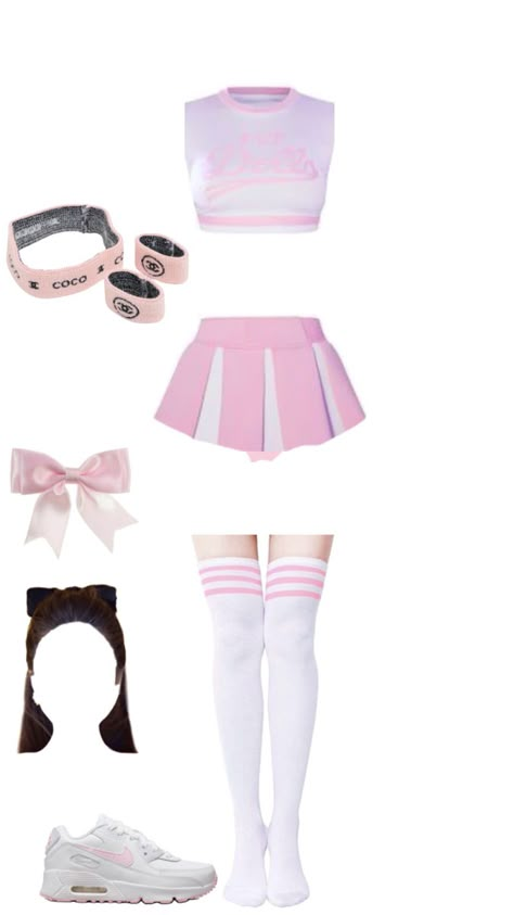 Cheerleading Outfits Aesthetic, Aespa 5th Member, Guys Fashion Casual, Girly Girl Outfits, Cheer Outfits, Cheerleading Outfits, Stage Costume, Kawaii Dress, Stage Outfit