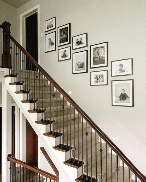 Corner Gallery Wall, Stair Wall Decor, Thrift Flips, Stair Wall, Display Storage, Wall Gallery, Hanging Pictures, Christmas 2024, Frames On Wall