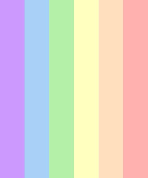 Rainbow Color Scheme, Hexadecimal Color, Rainbow Palette, Pastel Gradient, Color Schemes Colour Palettes, Pastel Colour Palette, Colors Palette, Love Rainbow, Blue Color Schemes