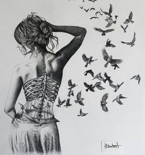 Bird cage, rib cage Pencil Drawings Easy, Soyut Sanat Tabloları, Anatomy Art, Young Artist, Surreal Art, Drawing Techniques, Pencil Art, Dark Art, Amazing Art