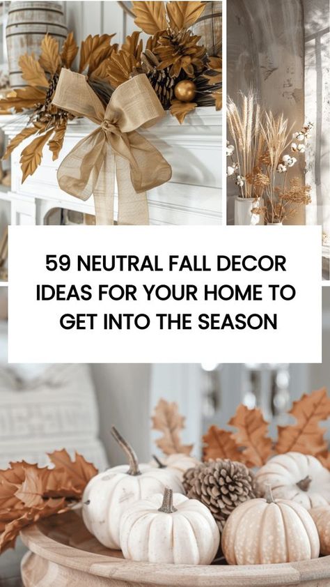 Get inspired by these 59 Neutral Fall Decor Ideas For Your Home Interior. Fall is a beautiful time of year, filled with warm colors and cozy feelings. However, not everyone loves the bold, bright oranges and reds that often come with traditional fall decor. Fall And Halloween Decor Together, Traditional Fall Decor Ideas, Fall Decorating 2024, Fall Home Decor 2024, Fall Decor 2024, Industrial Patio, Fall Interior Decor, Neutral Fall Decor Ideas, Traditional Fall Decor