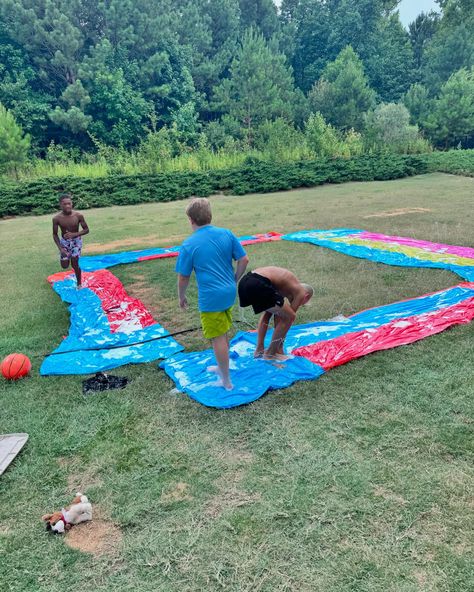 Slip and slide kickball now!! Slip And Slide Kickball, Slip And Slide, Quick Saves