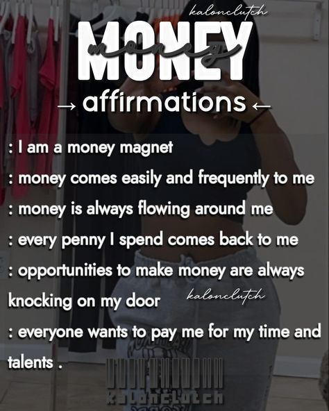 Nail Tech Affirmations, Practicing Self Love, Attraction Affirmations, Baddie Tips, Everyday Routine, Law Of Attraction Affirmations, Good Mental Health, Positive Self Affirmations, Money Affirmations