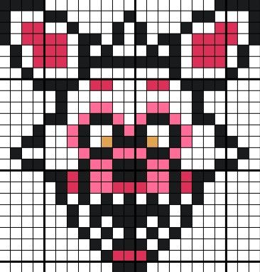 Fnaf Grid Pattern, Fnaf Grid Art, Pixel Art Pattern Fnaf, Goth Pixel Art Grid, Fnaf Pixel Art Grid Easy, Fnaf Art Easy, Fnaf Themed Bedroom, Fnaf Drawings Easy, Fnaf Pixel Art Grid