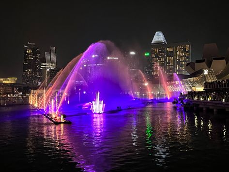 #light #water #laser #show at #gardensbythebay #singapore Laser Show, Light Water, Gardens By The Bay, Opera House, Travel Blog, Sydney Opera House, Singapore, Opera, Building