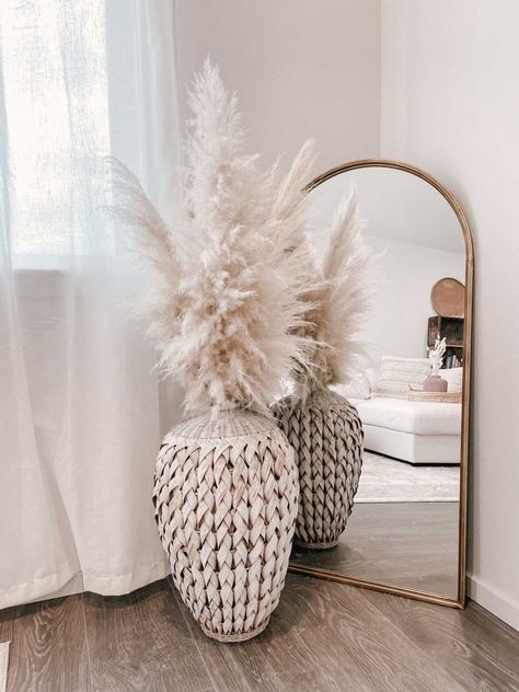 Boho home decor Grand Vase Transparent, Pampas Grass Vase, Vase Transparent, Pampas Grass Bouquet, Dried Pampas, Grass Decor, Pampas Grass Decor, Salon Suites, Bridal Decorations