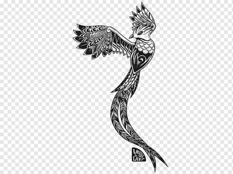 Quetzal Drawing, Guatemalan Tattoo, Quetzal Tattoo, Aztec Tattoo, Drawing Tattoo, Creative Tattoos, Inspirational Tattoos, Black Tattoos, Flower Tattoos