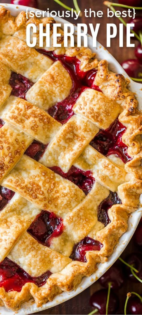 Duncan Hines Cherry Pie Recipe, Homemade Pie Recipes, Homemade Cherry Pies, Cherry Pies, Cherry Pie Recipe, Cherry Desserts, Banoffee Pie, Duncan Hines, Coconut Cream Pie