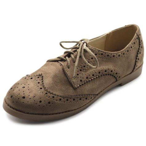 PRICES MAY VARY. Manmade Material Lace Up Oxfords Faux Nubuck Heel Height: 0.7" Origin: Made in China Formal Uniform, Oxford Platform Shoes, Women's Flat Shoes, Suede Oxfords, Mid Heel Shoes, Oxford Heels, Flat Shoe, Mary Jane Shoes Womens, Womens Ballet Flats