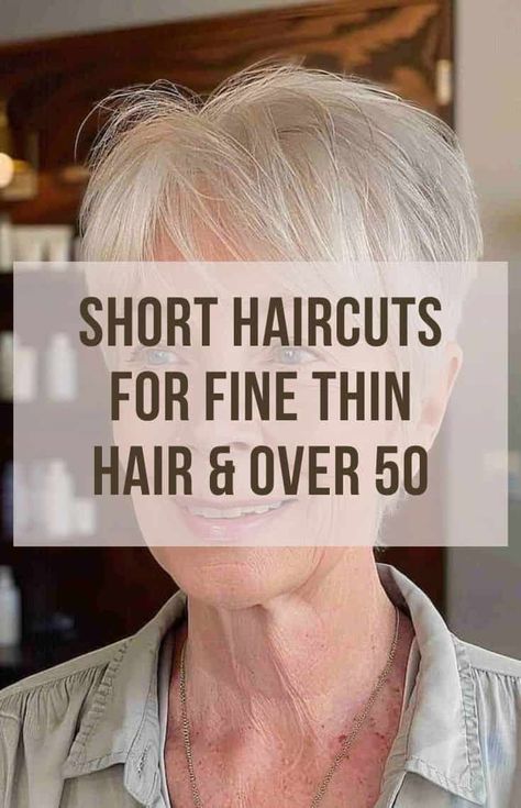 Short Haircuts For Thinning Hair Over 50, Haircuts For Older Women With Fine Hair, Short Hair Thinning Hair For Women, Fine Thinning Hair Styles For Women Over 50, Short Spiky Haircuts For Fine Hair, Short Bob Haircuts For Fine Flat Hair, Hair Styles For Thinning Hair Over 60, Chemo Hair Growing Out Styles, Best Short Haircuts For Fine Hair