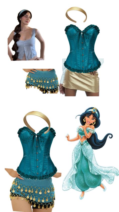 Disney Princess Jasmine Costume, Jasmine Halloween Costume, Disney Princess Halloween, Joker Halloween Costume, Character Halloween Costumes, Disney Princess Costumes, Classy Halloween Costumes, Princess Halloween Costume, Blue Costumes