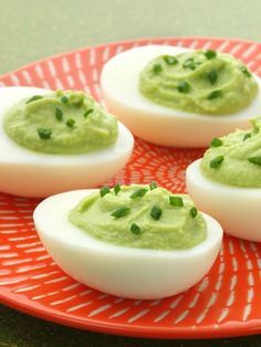 ST PATRICK'S DAY on Pinterest | St. Patrick's Day, Leprechaun and ... Avocado Deviled Eggs Recipe, St Patrick Day Snacks, Avocado Deviled Eggs, St Patricks Day Food, Avocado Hummus, Deviled Eggs Recipe, Stuffed Avocado Healthy, St Pats, God Mat