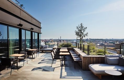 EQT Offices - Stockholm | Office Snapshots Roof Terrace Design, Small Office Design Interior, Rooftop Terrace Design, Rooftop Design, Office Photo, Rooftop Patio, Terrace Design, Office Snapshots, Rooftop Garden